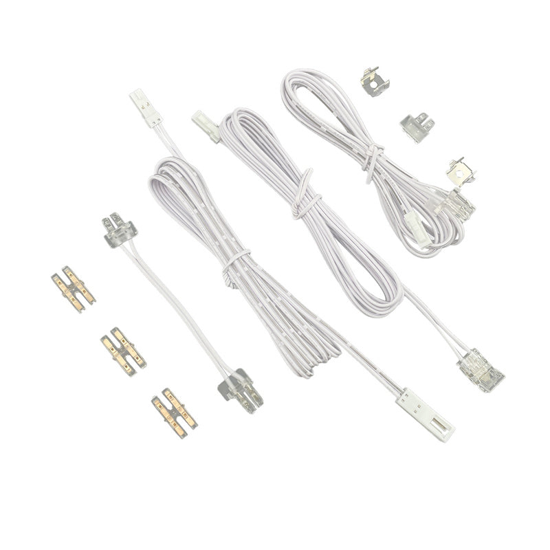 5V / 12V / 24V 2-Pin LED Strip Jumper Wires Solderless Led Strip Connectors for 5mm, 8mm and 10mm COB/SMD LED strips