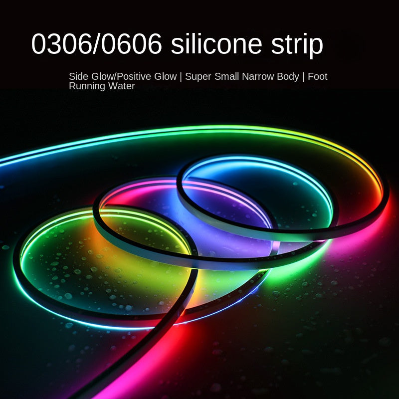 0306/0606 Silicone Neon RGBIC LED Strip Light – Side & Top Emitting IP65 Waterproof Dreamcolor Lighting