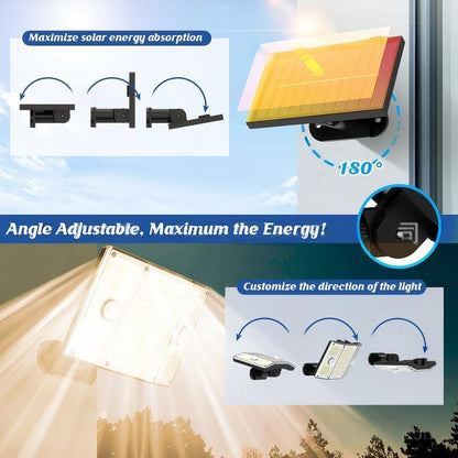 Ultra-Bright LED Solar Motion Sensor Light  IP65 Waterproof Split-Design Garden Wall Lamp