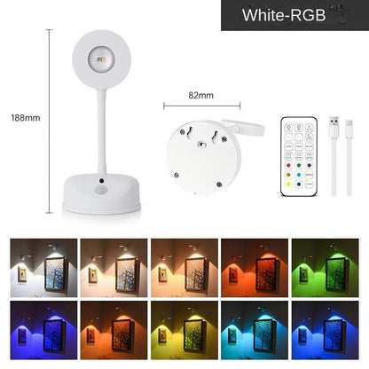 Smart Wireless RGB Wall Sconce – Rechargeable Motion Sensor Spotlight & Picture Light